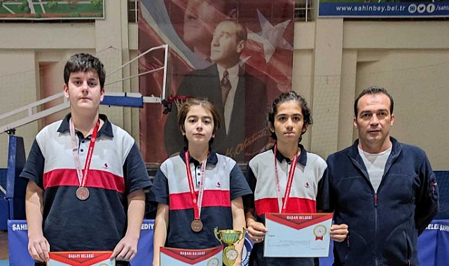 SANKO OKULLARI MASA TENİSİ TAKIMI İL DÖRDÜNCÜSÜ OLDU